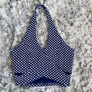 Rockabilly Polka Dot Halter Crop Top